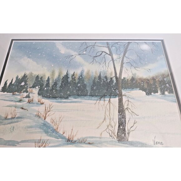 Original Water Color by Vera Dyck "Center Lake" Hastings Highlands Ontario 90's - Picture 5 of 12